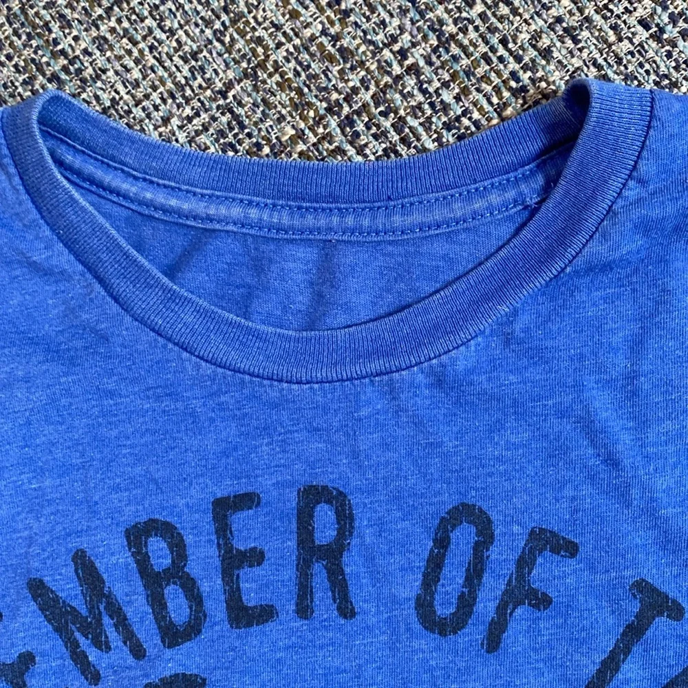 Member of the Crazy Cousin Crew Blue T-Shirt, Size Youth Medium